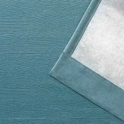 Oxford Teal Thermal Curtain Panel Set, 84 in.