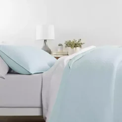 Pale Blue Herring 3-pc. King Quilted Coverlet Set
