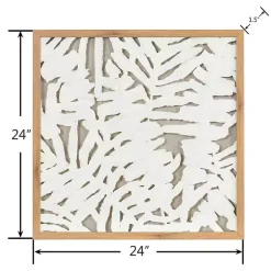 Palm Leaf II Shadowbox Wall Plaque