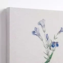 Peace and Faith Floral Canvas Art Prints, Set of 2