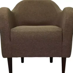 Pecan Julian Upholstered Accent Chair