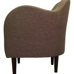 Pecan Julian Upholstered Accent Chair