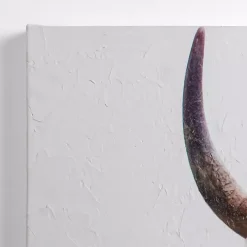 Peek-A-Boo Cow Canvas Art Print