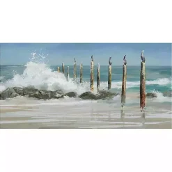 Perched By The Sea Canvas Art Print