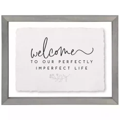 Perfectly Imperfect Life Wall Plaque