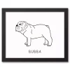 Personalized Bulldog Framed Wall Plaque