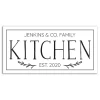Personalized Family Kitchen Co. Canvas Wall Plaque