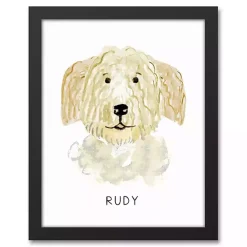 Personalized Golden Doodle Canvas Wall Plaque