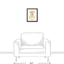 Personalized Golden Retriever Canvas Wall Plaque