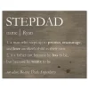 Personalized Stepdad Definition Canvas Wall Plaque