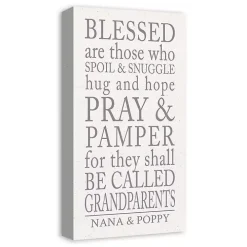 Personalized Those Grandparents Canvas Wall Plaque