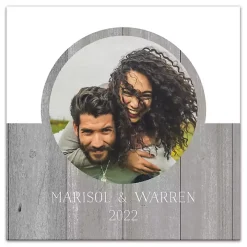 Personalized Two Tone Charcoal Plank Wall Plaque