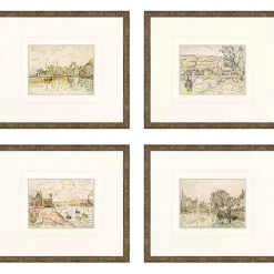 Petite Landscapes Framed Art Prints, Set of 4