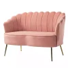 Pink Donata Velvet Tufted Loveseat