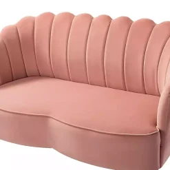 Pink Donata Velvet Tufted Loveseat