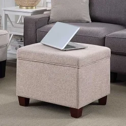 Pink Madison Storage Ottoman