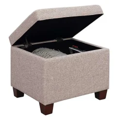 Pink Madison Storage Ottoman