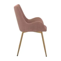 Pink Velvet Avery Dining Chair