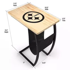 Pittsburgh Steelers Wood C-Table