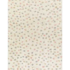 Plush Multicolor Dotted Area Rug, 6x9