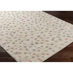 Plush Multicolor Dotted Area Rug, 6x9
