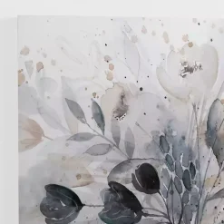 Pop of Blue Floral Canvas Art Print