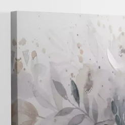 Pop of Blue Floral Canvas Art Print