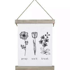 Pray. Wait. Trust. Wall Plaque