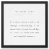 Proverbs Black Framed Canvas Art Print
