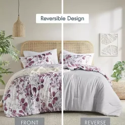 Purple Botanical 3-pc. King Comforter Set