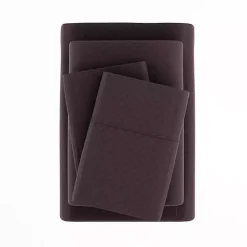 Purple Embossed Checkered 3-pc. Twin Sheet Set