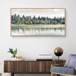 Quiet Reflections Framed Canvas Art Print