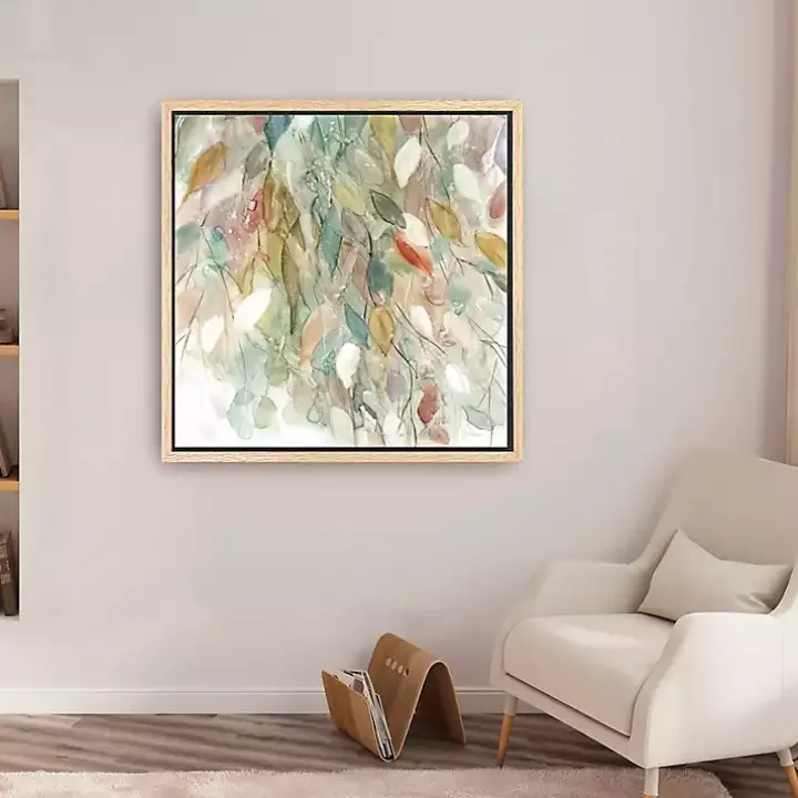 Rainy Cascade I Framed Canvas Art Print, 30x30