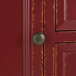 Red & Oak 4-Drawer Charlotte Sideboard