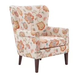 Red Floral Colette Accent Chair