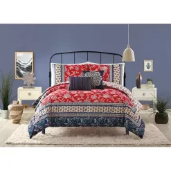 Red Navy Marbella King 5-pc. Comforter Set