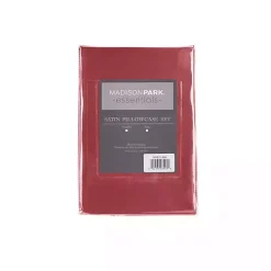Red Satin Standard 2-pc. Pillow Case Set