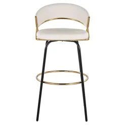 Remy White Swivel Bar Stools, Set of 2