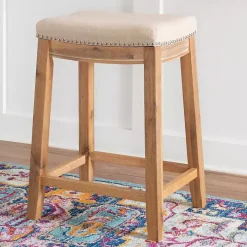 Riverdale Acacia Wood Counter Stool