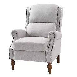 Rosalie Oatmeal Upholstered Manual Recliner