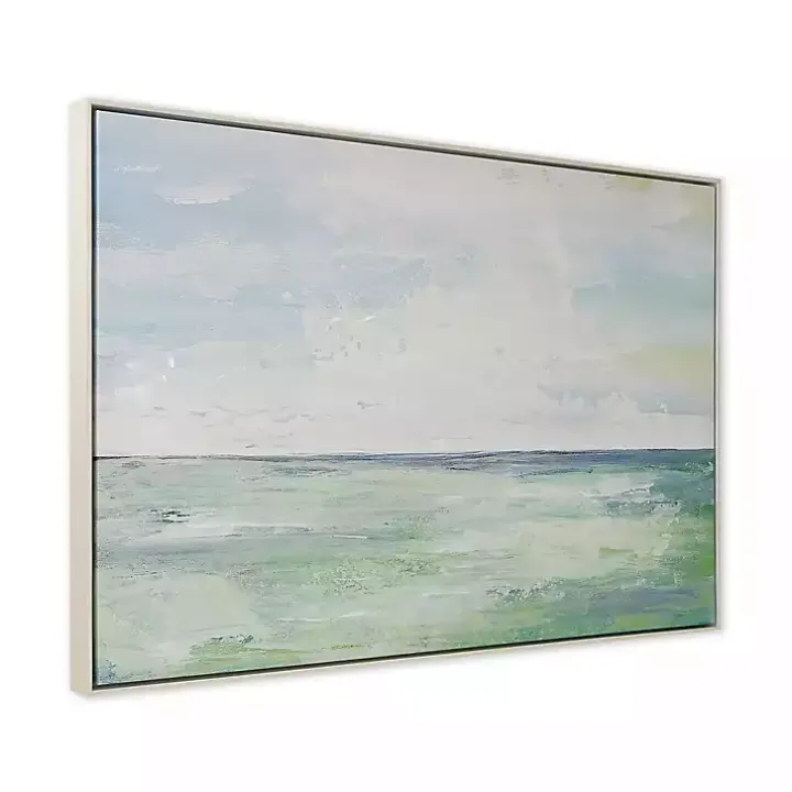 Rough Tide Framed Canvas Art Print