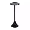 Round Black Metal Layla Accent Table