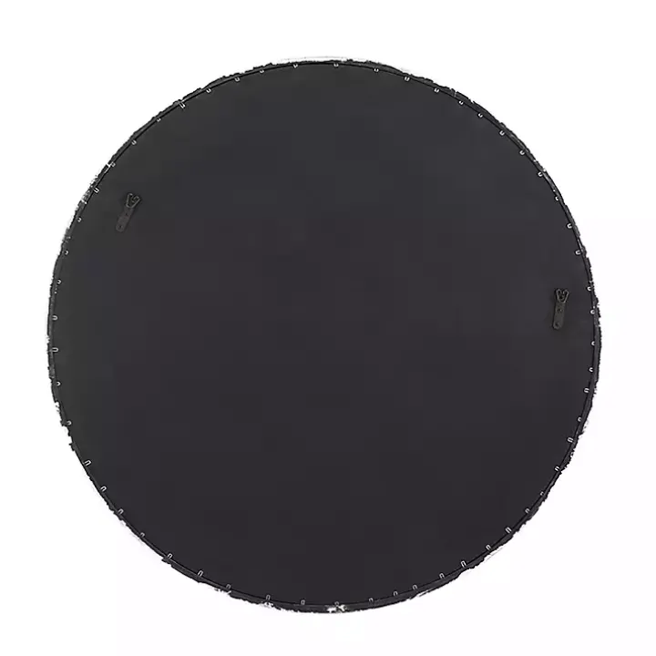 Round Bronze Woven Texture Wall Mirror