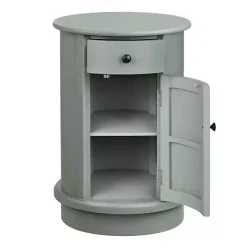 Round Gray Beckly Accent Table