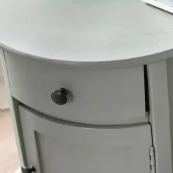 Round Gray Beckly Accent Table