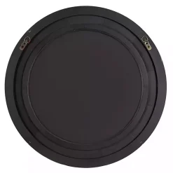 Round Natural Calona Wood Wall Mirror