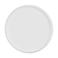 Round White Metal Layla Accent Table