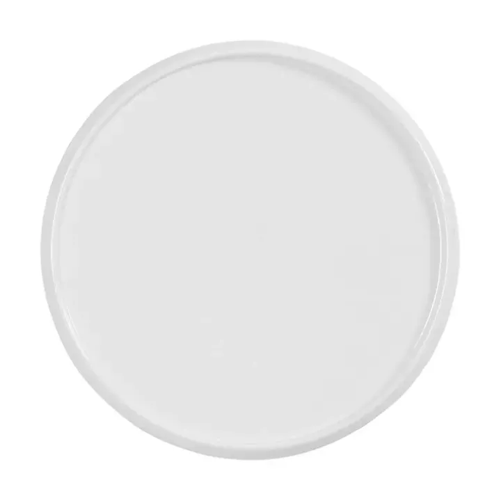 Round White Metal Layla Accent Table