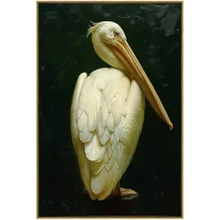 Royal Pelican Framed Canvas Art Print