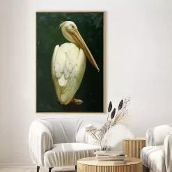 Royal Pelican Framed Canvas Art Print
